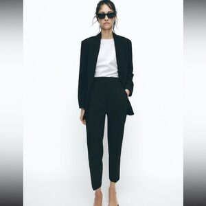 Zara High Waisted Dress Pants Black Size XS